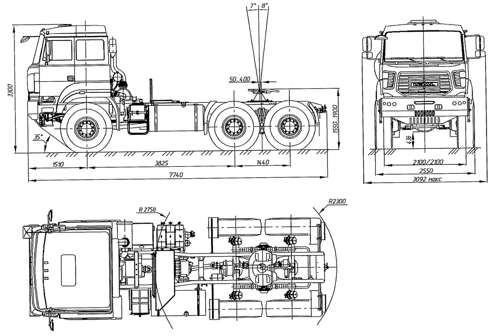 Седельный тягач Урал 6370 63704К-0111
