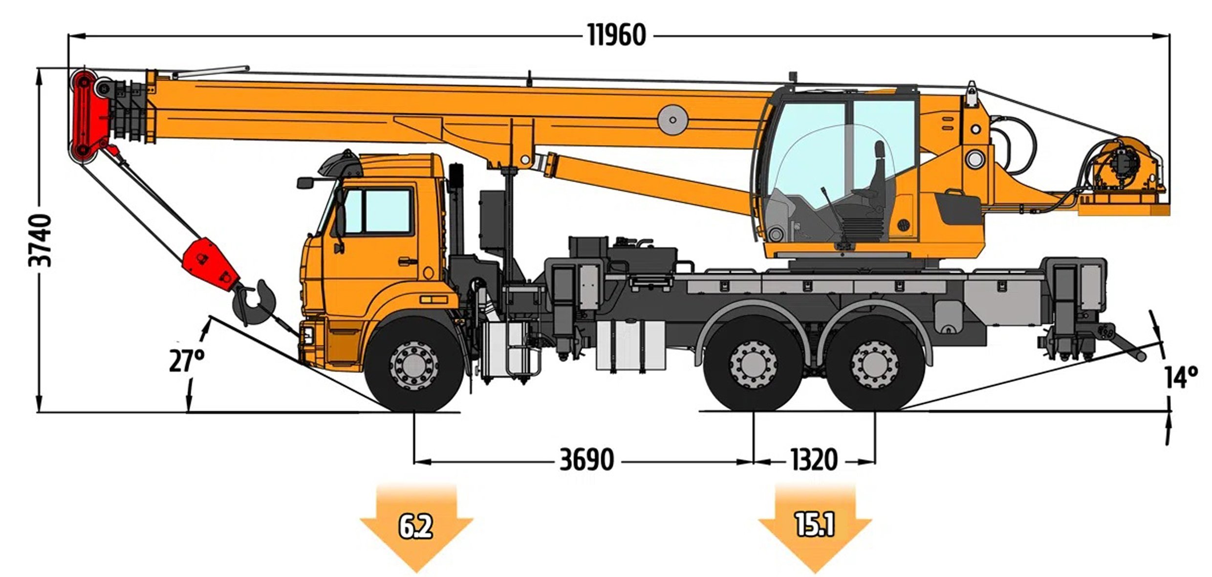 Автокран Камышин КС-55729-1K-31