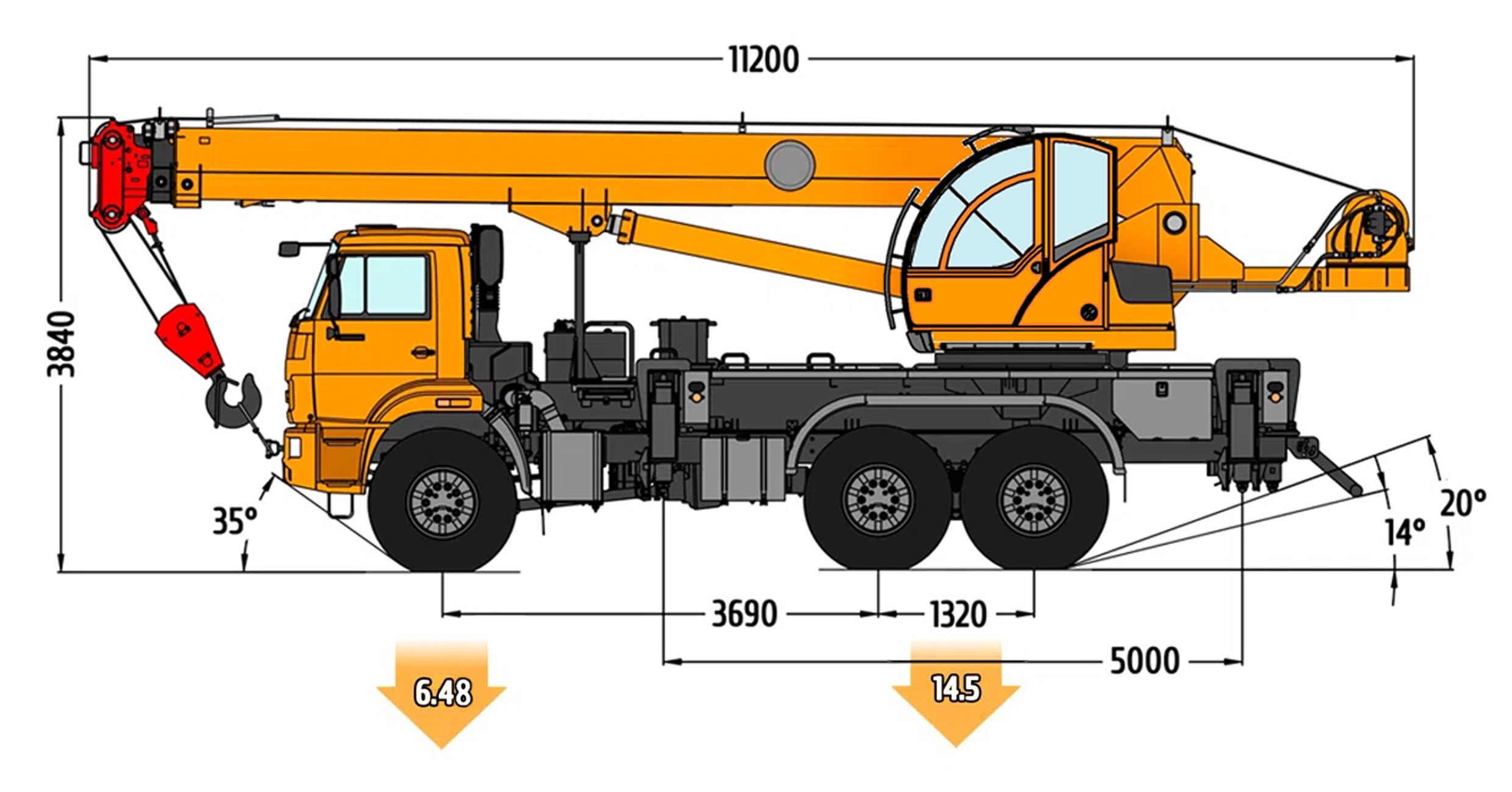 Автокран Камышин КС-55713-5K-1