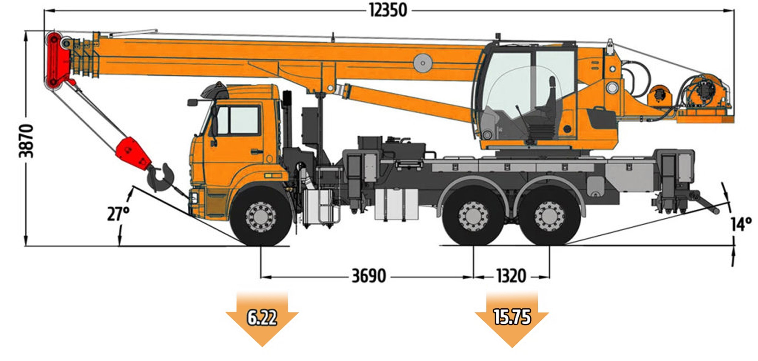 Автокран Камышин КС-55729-1K-33