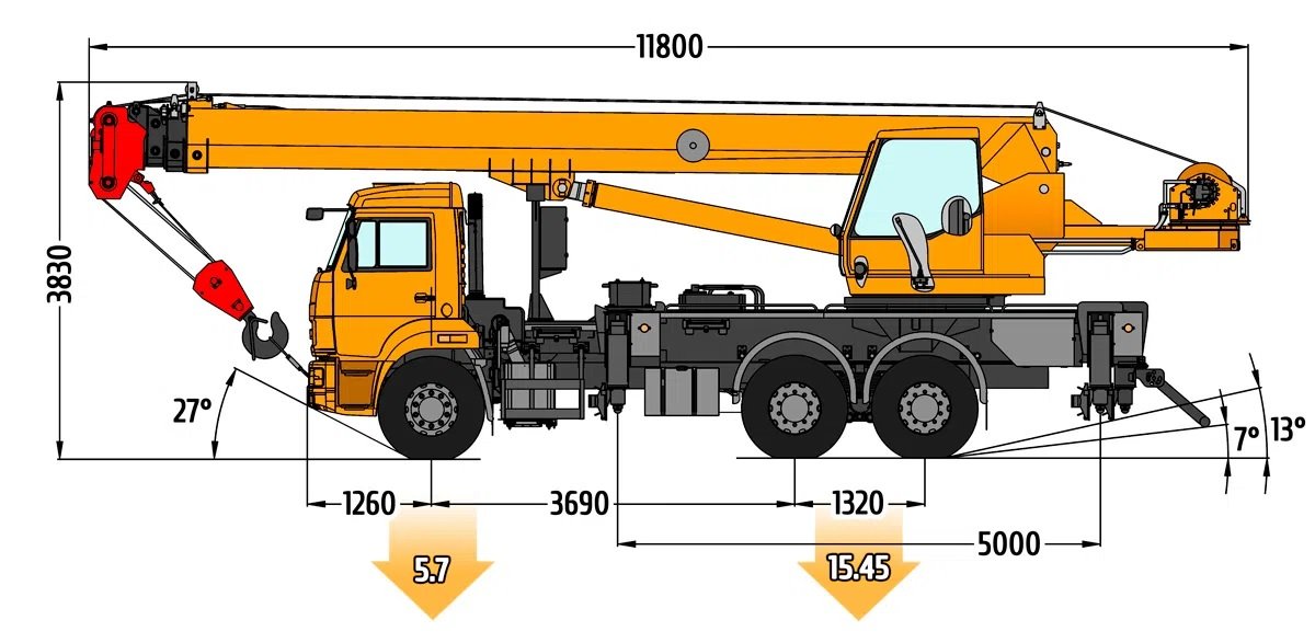 Автокран Камышин КС-55713-1K-3