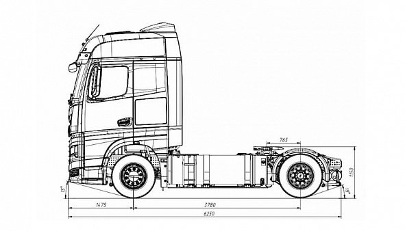 KAMAZ-54901 NEO на СПГ