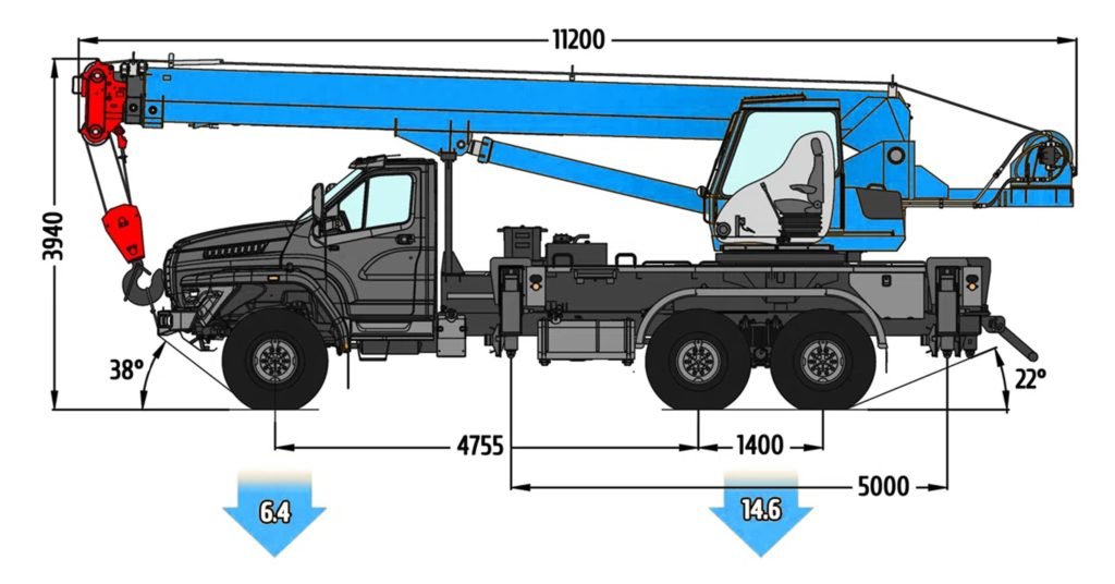 Автокран Камышин КС-55713-3K-1